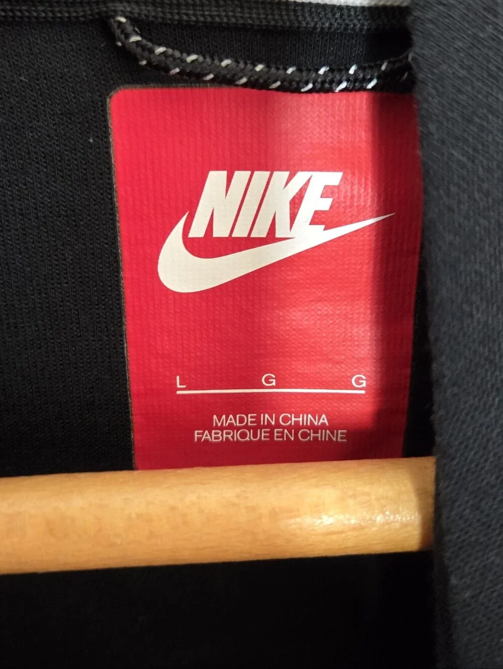 Nike Black Funnel Neck Hoodie Sweatshirt Kids Size Large Sporty Casual Athletic